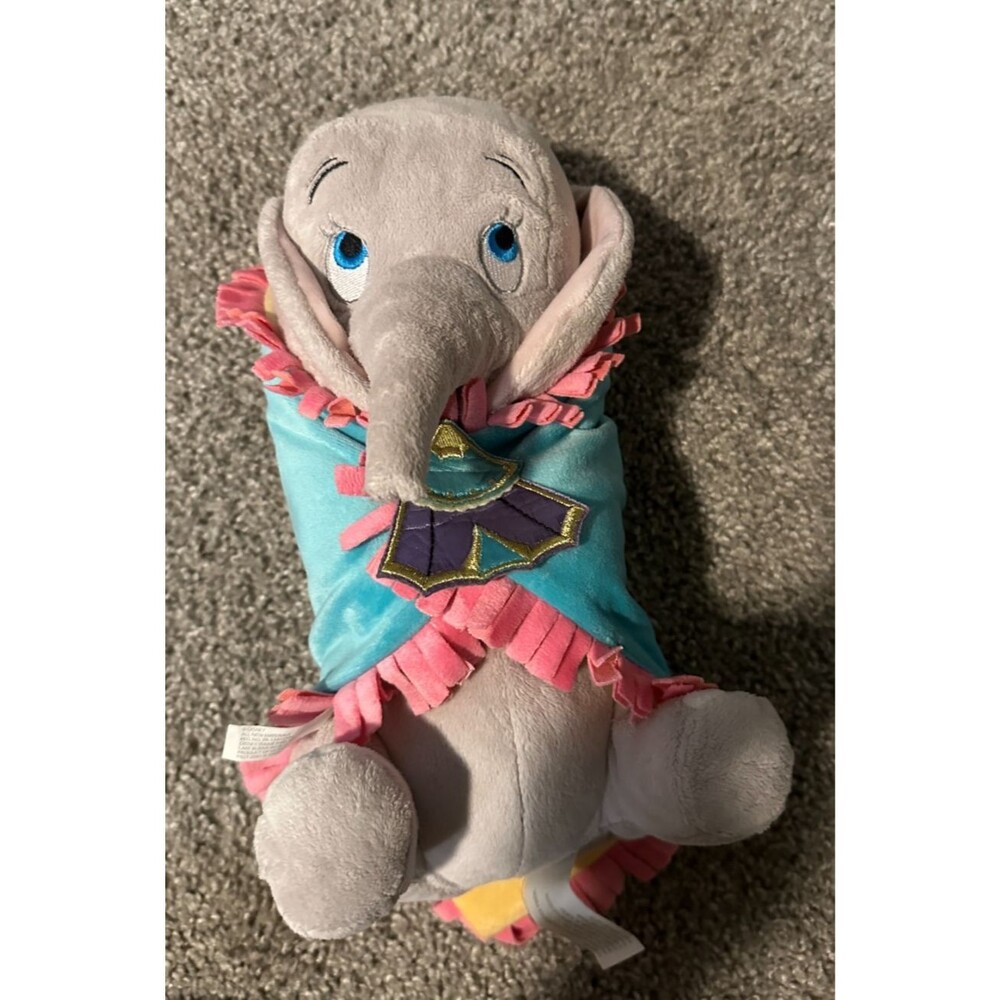 Disney Parks Disney Babies Baby Dumbo in Blanket Stuffed Plush 10"